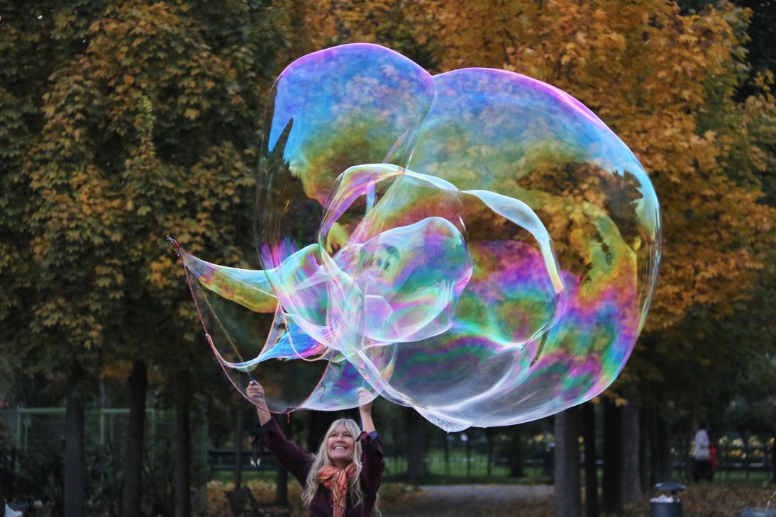 Mischen von Riesenseifenblasen Flüssigkeit